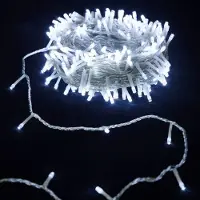 Dripio Catena luminosa a LED, 10 metri, luce bianca fredda, bassa tensione, design piatto