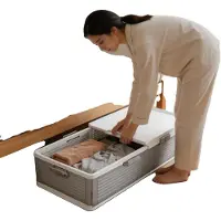 OEM Contenitore pieghevole, dimensioni 101*51,5*24 cm, versatile per lo stoccaggio, richiede assemblaggio, realizzato in materiale PP resistente