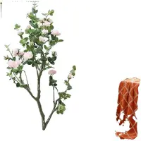 OEM Ramo di rose artificiali, design elegante, decorazione facile da curare, rosa chiaro