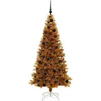 vidaXL Albero di Natale dorato, 180 cm, materiale: PET