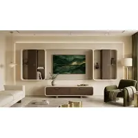 Xl Moebel Gmbh Mobile TV, modulo superiore per TV, parte superiore per televisore, stile moderno, beige, spazioso, confortevole
