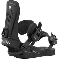 Union - Attacchi da snowboard - Trilogy Black in Alluminio - Taglia 37-40,5 - Nero