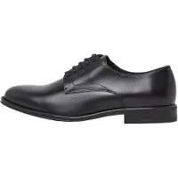 Hackett London per uomo. HMS21407 Scarpe in pelle Duke Master nere (42), Nero, Basso, Stringhe, Casual, Classico