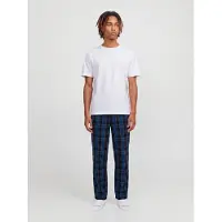 Jack & Jones Pigiama lungo 'JACFlorence' navy / blu scuro / bianco