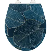 Wenko Sedile WC Premium Foglie grandi con rilievo