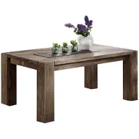 MASSIVMOEBEL24.DE MASSIVMOEBEL24 | tavolo da pranzo in legno di Sheesham / palissandro 240x100x76 grigio scuro oliato NATURE GREY #608