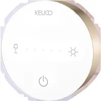 Keuco iLook_move Miroir de soins de beauté, éclairé, angulaire, couleur de lumière réglable sur plusieurs niveaux, panneau de commande en verre, 17613039002, 17613039002