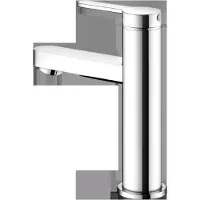 Keuco IXMO Flat Mitigeur monocommandé pour lavabo 100, sans vidage à tirette, saillie 109mm, 59502013100, 59502013100