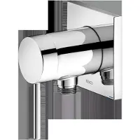 Keuco IXMO Soft Mitigeur monocommandé pour douche avec raccord de flexible, rosace carrée, 59552010202, 59552010202