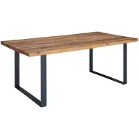 MASSIVMOEBEL24.DE MASSIVMOEBEL24 | tavolo da pranzo in legno di Quercia Selvatica/ Cerro 180x90x76 quercia naturale oliato MONTREUX #114