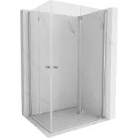 Mexen Mist-F Duo cabina doccia pieghevole destra 70 x 120 cm, trasparente, cromo - 8A6-070L-120P-01-00