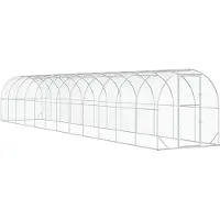 Syfax Alloggio per polli, modello Silber, dimensioni 1200 x 200 x 200 cm, realizzato in acciaio zincato