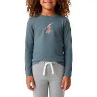 Super.natural Kid's Bunny L/S Maglia a manica lunga merino Bambini (164, grigio)