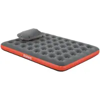 Bestway Materassino gonfiabile per 2 persone, dimensioni 203 x 152 x 22 cm, colore grigio e rosso