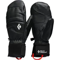 Black Diamond - Guanti a muffola in PrimaLoft - W Spark Mitts Black in Pelle - Taglia XS - Nero