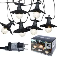 By Lille Vilde catena luminosa da giardino illuminazione da giardino ghirlanda da esterno catena luminosa ghirlanda 6 luci LED