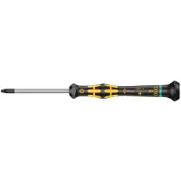 Wera 1567 TORX BO ESD Kraftform Micro cacciavite con foro nel profilo TORX, TX 8 BO x 60 mm