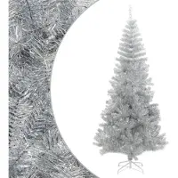Syfax Albero di Natale Artificiale con Supporto Argento 180 cm PET
