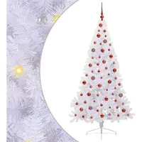 Syfax Albero di Natale artificiale Bianco 180 cm PVC e Acciaio