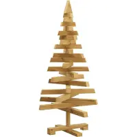 Syfax Albero di Natale in legno KOTKA 90 cm Legno di pino massello
