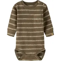 Lil´ Atelier Tutina / body per bambino écru / marrone