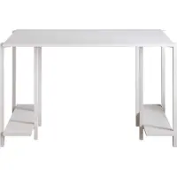 Skye Decor , Reader - Bianco, Scrivania, Bianco, 100% PANNELLI DI PARTICELLE RIVESTITI IN MELAMMINA, 125 x 60 x 73,8 cm