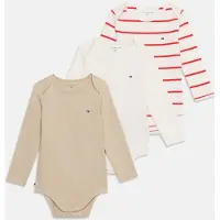 Tommy Hilfiger Tutina / body per bambino 'ESS' beige sfumato / rosso / bianco