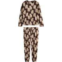 Next Pigiama beige / marrone / offwhite