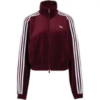 Adidas Originals Giacca di felpa rosso vino / bianco