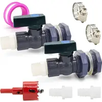 Merkloos Set di 2 rubinetti in PVC per acqua piovana
