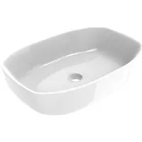 Merkloos Lavabo in Vetroceramica senza troppofilo