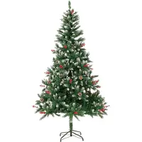 HOMAVO Albero di Natale Artificiale 210 cm per casa giardino hotel e feste natalizie
