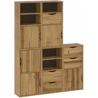 vidaXL Armadi laterali 5 pz. ODDA 40x24x79 cm in legno di pino massiccio