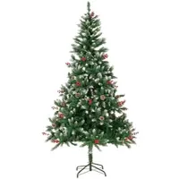 HOMAVO Albero di Natale Artificiale 180 cm per casa giardino hotel e feste natalizie