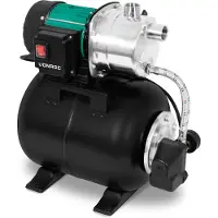 Vonroc Pompa autoclave con serbatoio 19L - 1000W - 3500 l/h | con pressostato