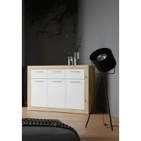 Forte Cassettiera >La Serena< in rovere Artisan - 117,9x91,5x34cm (LxAxP)