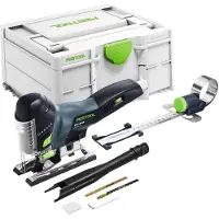 Festool Seghetto alternativo a batteria PSC 420 EB-Basic 18 V 120 mm brushless + taglierina circolare + Systainer - senza batteria, senza caricabatterie