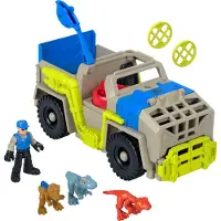 Imaginext Camion Trasporto Dinosauri E Set Di Personaggi
