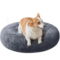 Sonstiges Cuccia rotonda per animali domestici, diametro 70 cm, grigio scuro, lavabile, antiscivolo, design a ciambella