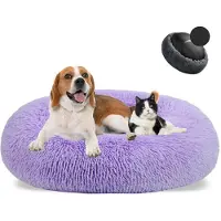 Sonstiges Cuccia per cani a forma di ciambella, in peluche, lavabile, diametro 60 cm, color lilla