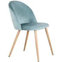 StarTech.com Sedia da pranzo - Sedia da cucina - Rivestita in tessuto - Seduta imbottita - Gambe in legno - Design moderno - Montaggio semplice - Verde oliva