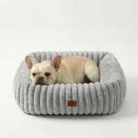 Sonstiges Cuccia per cani di piccola e media taglia e per gatti, colore grigio, dimensioni M: 63x53x18 cm