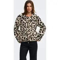 ONLY Giacca di pile 'ONLLona' beige chiaro / nero