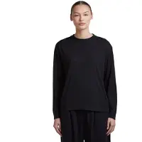 Icebreaker Women's Merino 150 Tech Lite L/S Relaxed Tee Maglia merino Donna (XS, nero)
