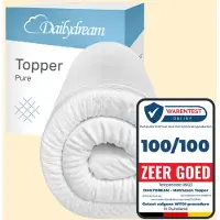 Nivion Dailydream - Materasso topper in memory foam - Pure - Taglia S - fino a 60 kg - Altezza 3,5 cm / 100x200 cm - Allevia la pressione