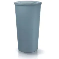 Merkloos Serbatoio di raccolta dell'acqua piovana da 200 litri, in plastica, di colore grigio chiaro