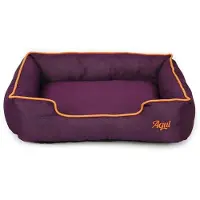 Merkloos Cuccia per cani di alta qualità, in tessuto naturale, color viola