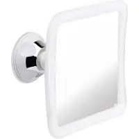 OEM Specchio antiappannamento girevole con ventosa resistente – Indistruttibile e con ingrandimento, ideale per la rasatura