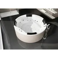 Riho Colorado baignoires rondes, avec système Bliss, 2 places, 180x53cm, 440 Betteres, blanc, B038008005, B038008005
