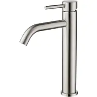 Merkloos Miscelatore monocomando per lavabo, 190 mm, in acciaio inossidabile, per lavabi